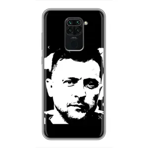 Чохол для Xiaomi Redmi Note 9 (AlphaPrint - с принтом Зеленського) (Зеленский АРТ)
