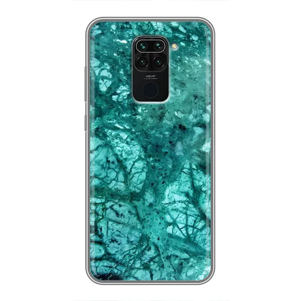 Чехол с принтом «Зеленый мрамор» для Xiaomi Redmi Note 9 Чехол с принтом «Зеленый мрамор» для Xiaomi Redmi Note 9