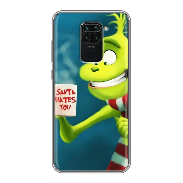 Чехол с принтом «Зеленый Гринч» для Xiaomi Redmi Note 9 Чехол с принтом «Зеленый Гринч» для Xiaomi Redmi Note 9
