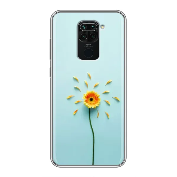 Чохол з принтом «Жовта квітка» для Xiaomi Redmi Note 9