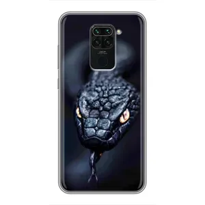 Чехол с картинкой «Хищники» для Xiaomi Redmi Note 9 (Черная змея)