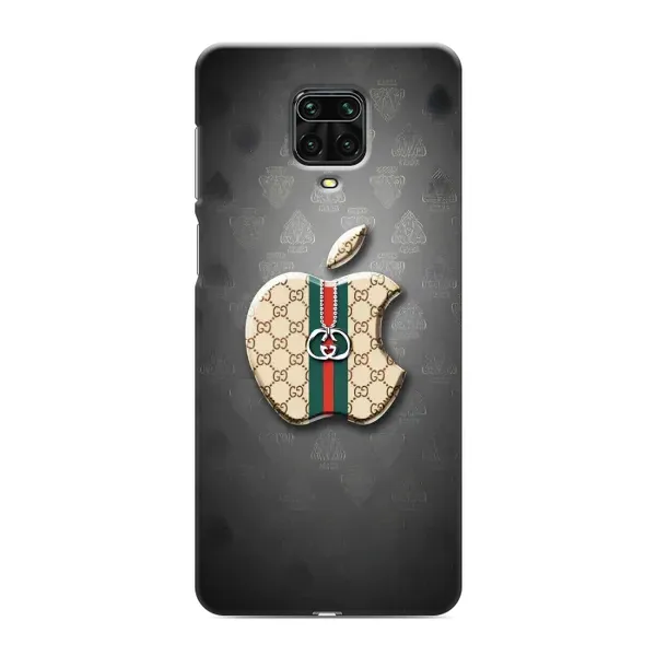 Чохол з принтом «Apple gucci» для Xiaomi Redmi Note 9S