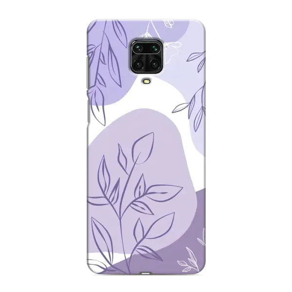 Чехол с принтом «Фиолетовые листья абстракция» для Xiaomi Redmi Note 9S