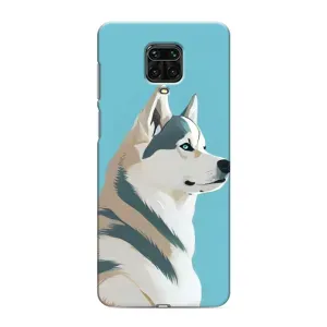 Чохол з Хаскі Xiaomi Redmi Note 9S - (AlphaPrint) (Хаскі арт)