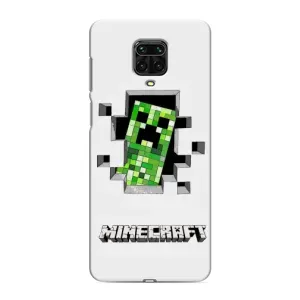 Чохол Майнкрафт на Xiaomi Redmi Note 9S (AlphaPrint) Minecraft (кріпер Майнкрафт)
