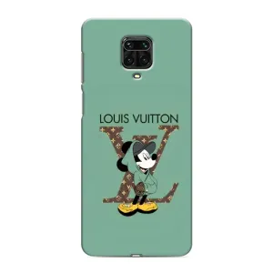 Чехлы Луи Витон для Xiaomi Redmi Note 9S (AlphaPrint - LOUIS VUITTON) (Микки Маус LV)
