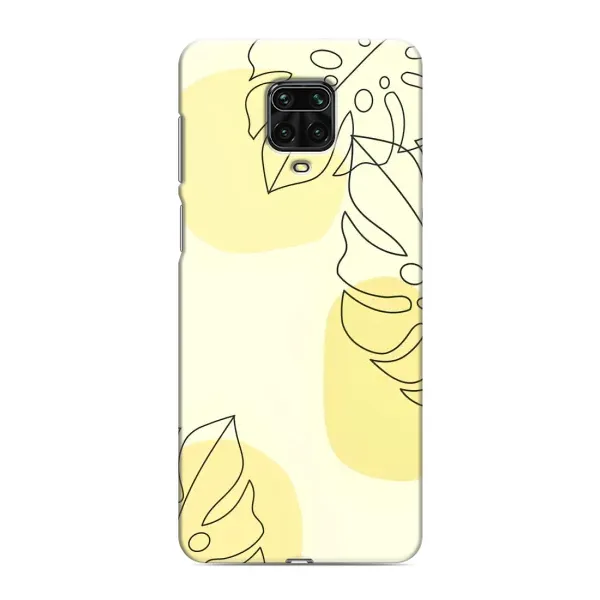 Чехол с принтом «Желтая монстера арт» для Xiaomi Redmi Note 9S