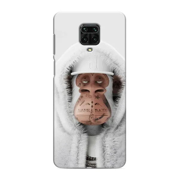 Чехол с принтом «обезьяна NFT в тату» для Xiaomi Redmi Note 9S