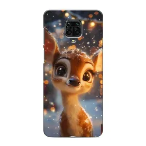 Чехол с принтом «Олененок среди гирлянд» для Xiaomi Redmi Note 9S