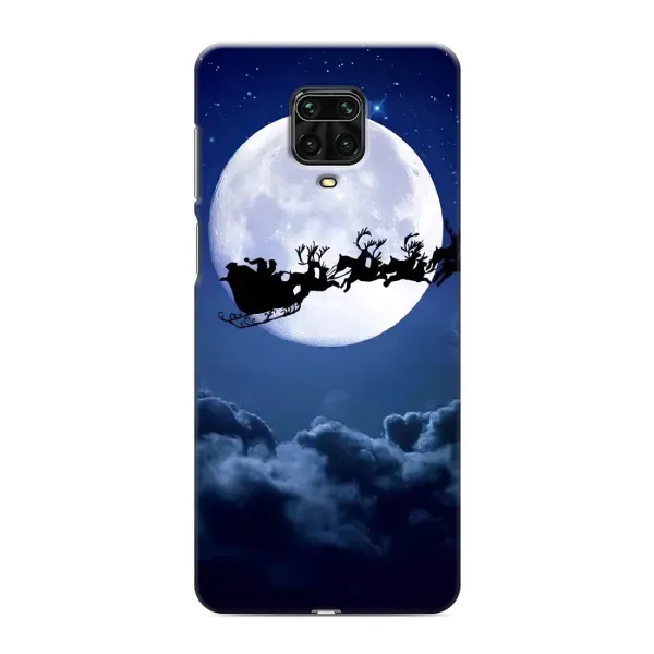 Чехол с принтом «Санта - луна» для Xiaomi Redmi Note 9S
