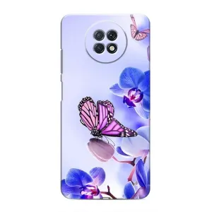 Чохли з квітами для Xiaomi Redmi Note 9T (VPrint) (Метелик на квітах)