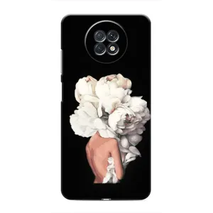 Чехлы (ART) Цветы на Xiaomi Redmi Note 9T (VPrint) (Білі квіти)