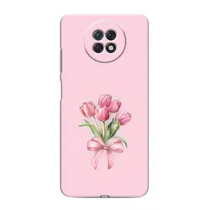 Чохол з розовим принтом для Xiaomi Redmi Note 9T (Букет квітів)