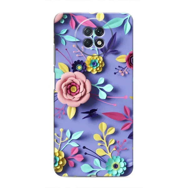 Чехол с принтом «Цветочный дизайн» для Xiaomi Redmi Note 9T