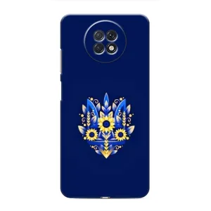 Чохли для Xiaomi Redmi Note 9T Укр. Символіка (AlphaPrint) (Квітковий Герб)