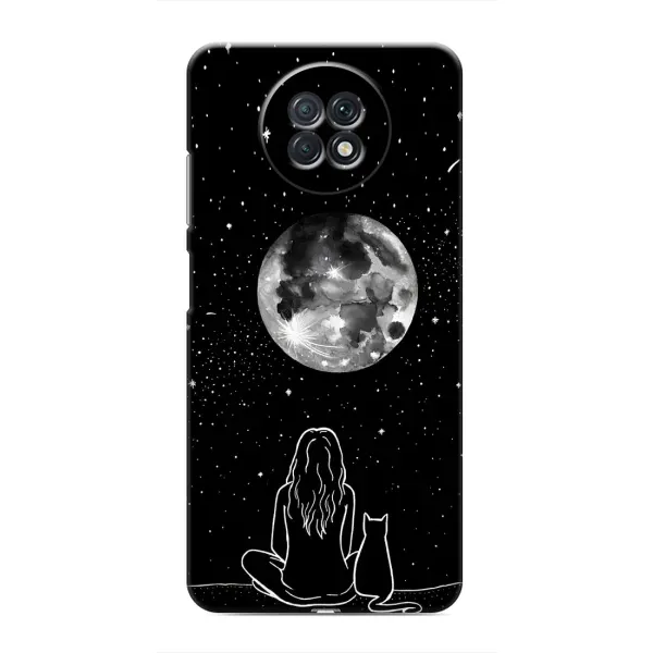 Чохол з принтом «Дівчина з котом» для Xiaomi Redmi Note 9T Чохол з принтом «Дівчина з котом» для Xiaomi Redmi Note 9T