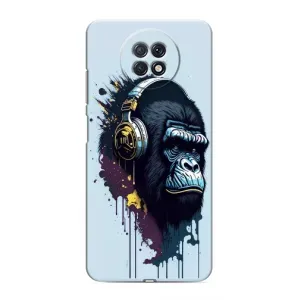 Чохол з Мавпами Xiaomi Redmi Note 9T - (AlphaPrint) (Горила в навушниках)