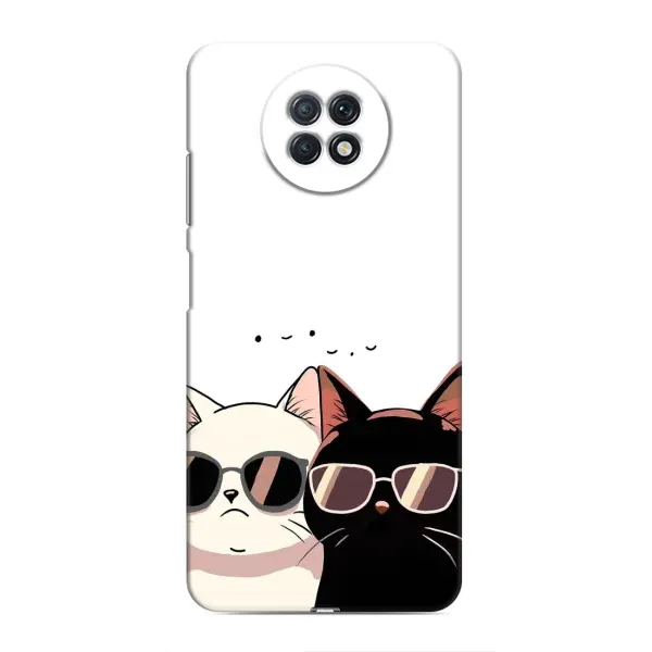 Чохол з принтом «Коти в окулярах» для Xiaomi Redmi Note 9T Чохол з принтом «Коти в окулярах» для Xiaomi Redmi Note 9T
