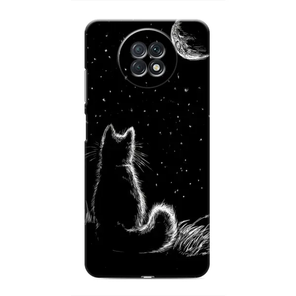 Чохол з принтом «Котик і місяць» для Xiaomi Redmi Note 9T Чохол з принтом «Котик і місяць» для Xiaomi Redmi Note 9T