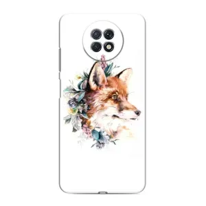 Чохли з картинкою Лисичка для Xiaomi Redmi Note 9T (VPrint) (Лиса в квітах)