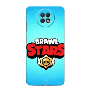 Чехлы Brawl Stars для Xiaomi Redmi Note 9T (AlphaPrint) (Лого Бравл Старс)