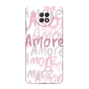 Чохол з розовим принтом для Xiaomi Redmi Note 9T (Аморе любов)