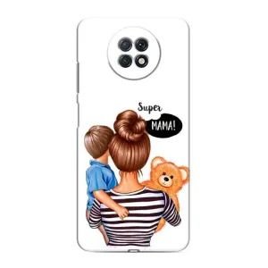 Чохол з друком для Xiaomi Redmi Note 9T - (Мама з дитинкою) (AlphaPrint) (Мама з синочком)