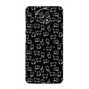 Чохол з принтом для Xiaomi Redmi Note 9T (AlphaPrint) Модні коти (Маленькі котики)