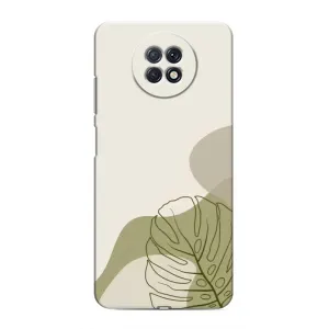 Силконовий чохол з принтом в квітах на Xiaomi Redmi Note 9T (Зелена монстера дизайн)