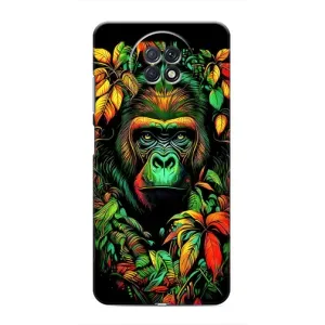 Чохол з Мавпами Xiaomi Redmi Note 9T - (AlphaPrint) (Мавпа в квітах)