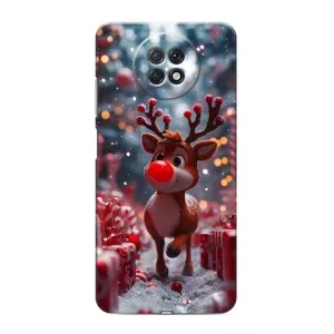 Яскравий чохол для Xiaomi Redmi Note 9T з Зимові Оленята (Олень серед подарунків)