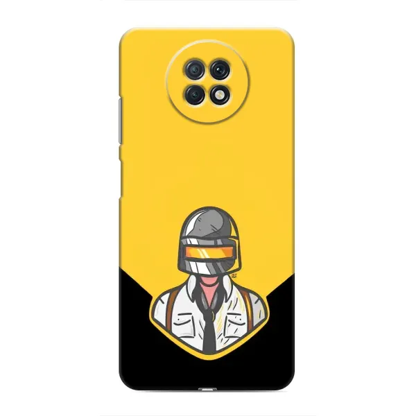 Чохол з принтом «Пабг в шоломі» для Xiaomi Redmi Note 9T