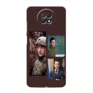 Чохол для Xiaomi Redmi Note 9T (AlphaPrint - с принтом Зеленського) (Президент)