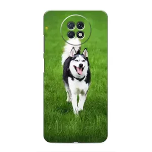 Чохол з Хаскі Xiaomi Redmi Note 9T - (AlphaPrint) (Радісний Хаскі)