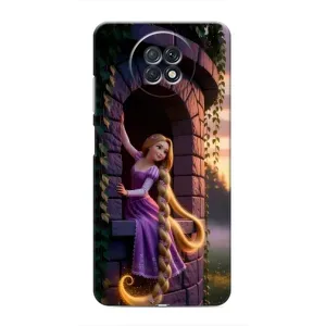 Чехол Рапунцель для Xiaomi Redmi Note 9T (Рапунцель на башне)