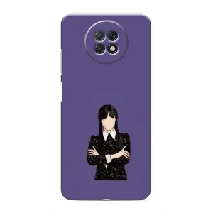 Чохли Венсдей на Xiaomi Redmi Note 9T Уенсдей (AlphaPrint) (Венздей у чорному)