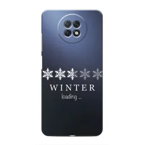 Зимні Чохли для Сяомі Редмі Нот 9Т - прозорий фон (Winter loading)