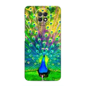 Чохол з пташками на Xiaomi Redmi Note 9T (VPrint) (Яскравий Павлин)
