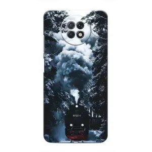 Новорічні, Святкові Чохли для Xiaomi Redmi Note 9T - 2024 год (Зимовий потяг)
