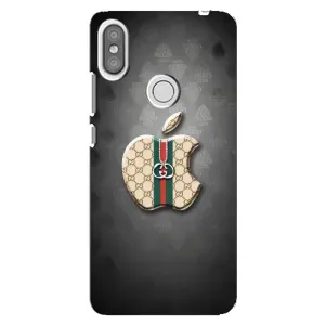 Чохли  GUCCI для Сяомі Редмі С2 (AlphaPrint) (Apple gucci)