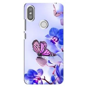 Чохли з квітами для Xiaomi Redmi S2 (VPrint) (Метелик на квітах)