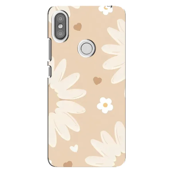 Чохол з принтом «Бежеві квіти» для Xiaomi Redmi S2