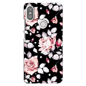 Чохли з квітами для Xiaomi Redmi S2 (VPrint) (Квіти на чорному)