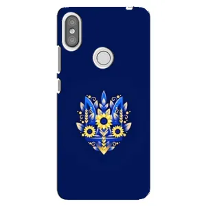 Чохли для Xiaomi Redmi S2 Укр. Символіка (AlphaPrint) (Квітковий Герб)