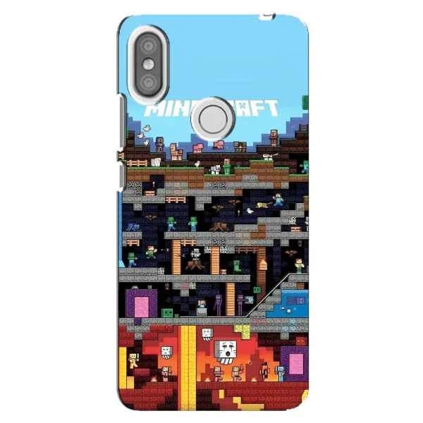 Чехол с принтом «фон Minecraft» для Xiaomi Redmi S2