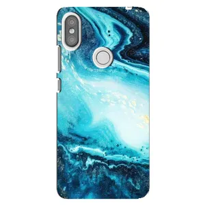 Мраморний чехол на Xiaomi Redmi S2 (VPrint) (Блакитний мрамор)
