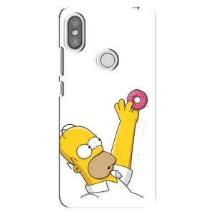 Чjхол з Сімпсонами для Xiaomi Redmi S2 (VPrint) (Гомер з пончиком)