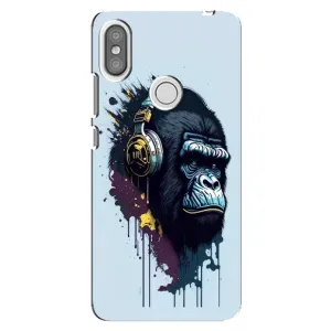 Чохол з Мавпами Xiaomi Redmi S2 - (AlphaPrint) (Горила в навушниках)