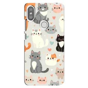 Чохол з принтом «Колаж котів» для Xiaomi Redmi S2