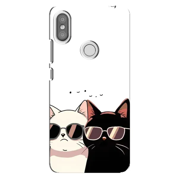 Чохол з принтом «Коти в окулярах» для Xiaomi Redmi S2
